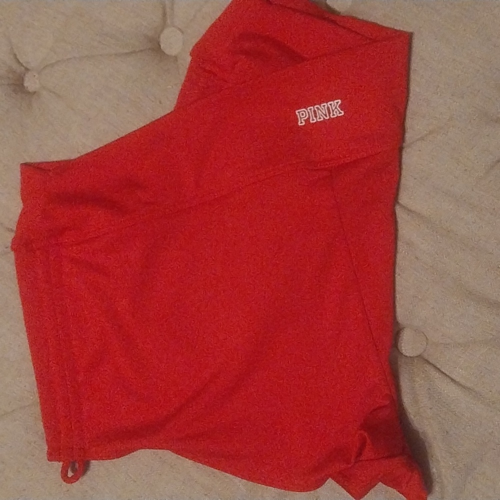 PINK sport red boy shorts bathing suit bottom - Picture 4 of 8